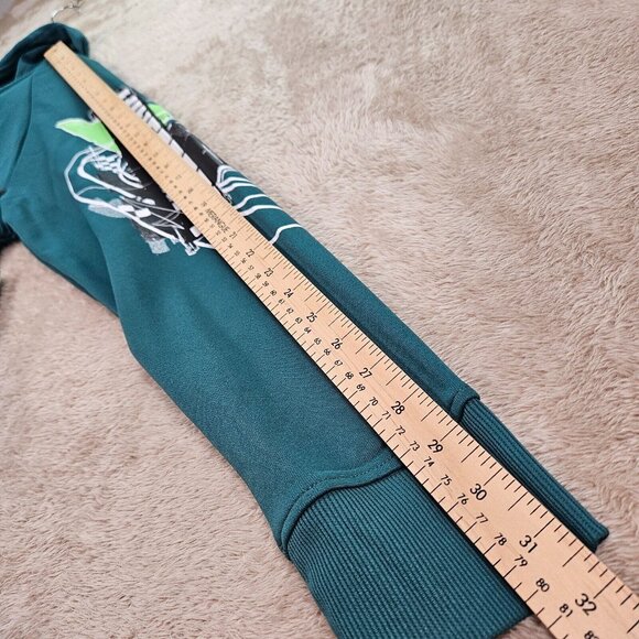 NWT Point Zero x Minecraft Hoodie Green Long Sleeve Full Zip Sweatshirt Men's M - Picture 5 of 13